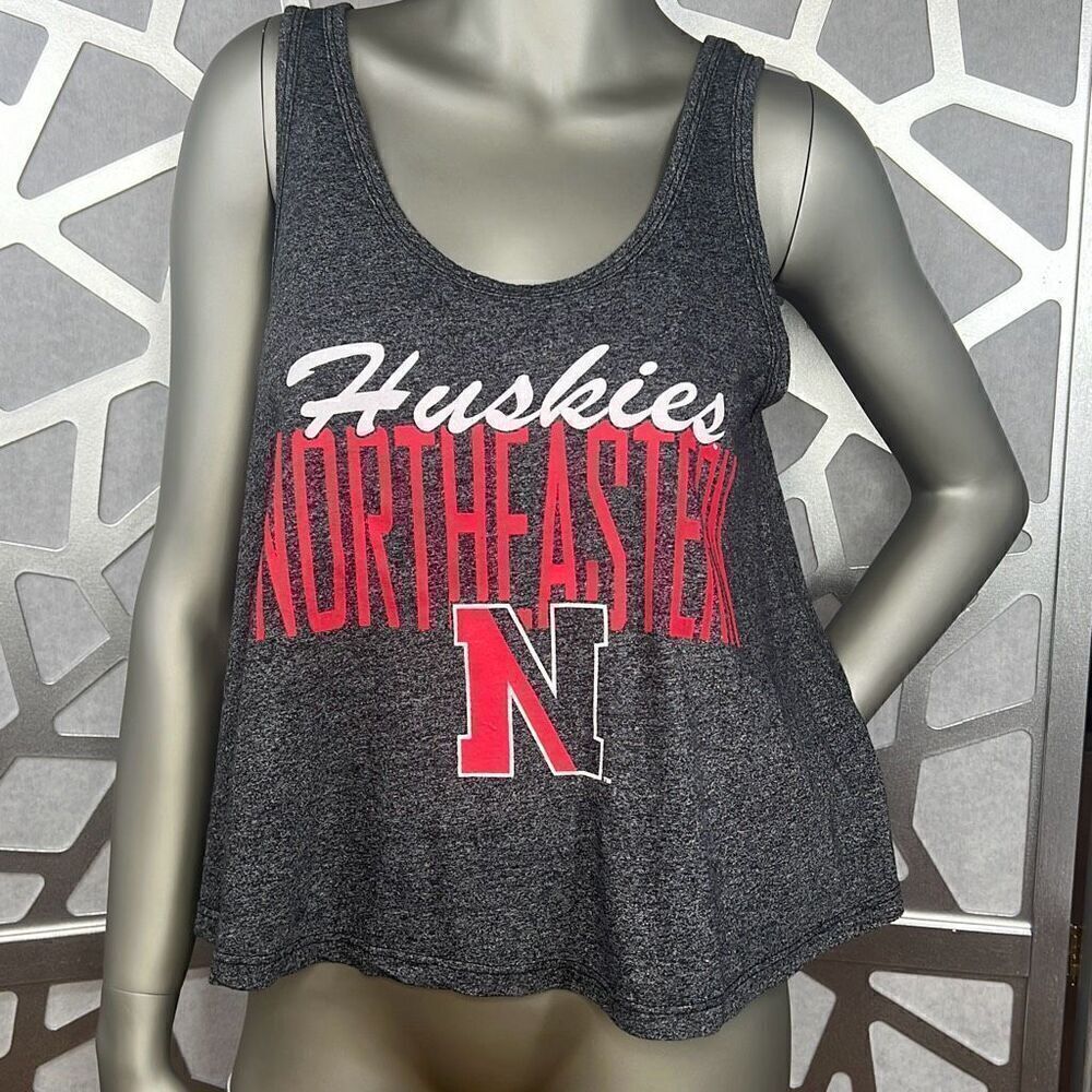 NEU Northeastern University U-Trau Gray Tank Top S